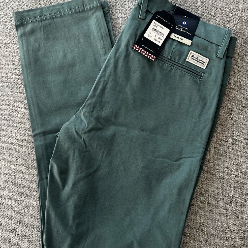 Ben Sherman Teal Chinos